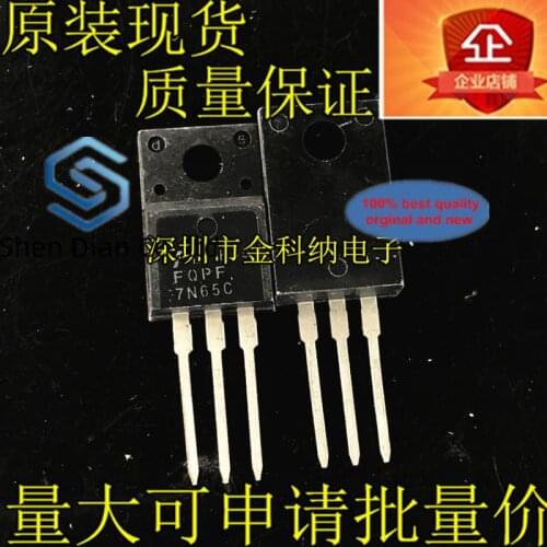 10pcs 100% orginal new in stock spot FQPF7N65C MDF7N65B 220F LCD power tube field effect transistor