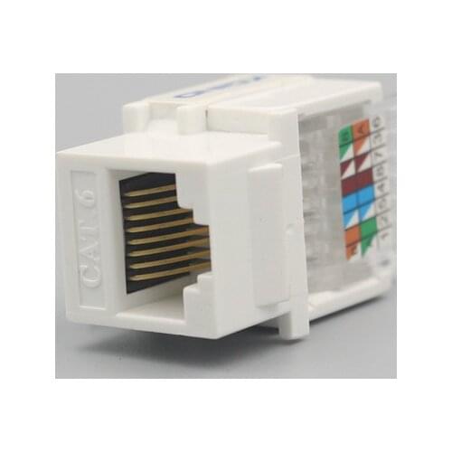 10pcs/50pcs/100pcs rj45 socket jack parts cat5e cat6 module toolless Patch Panel Wall Plate Standard Keystone Port modular 10pcs