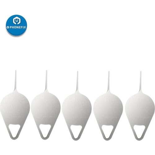 10pcs Sim Card Tray Removal Eject Pin Key Tool for iPhone iPad Stainless Steel Pin Needle Ejector for Samsung Huawei Smart Phone