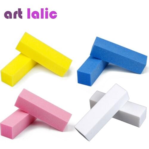 2 Pcs/lot Nail Art Buffer Buffing Sanding Files Block Nail Tips Manicure Pedicure