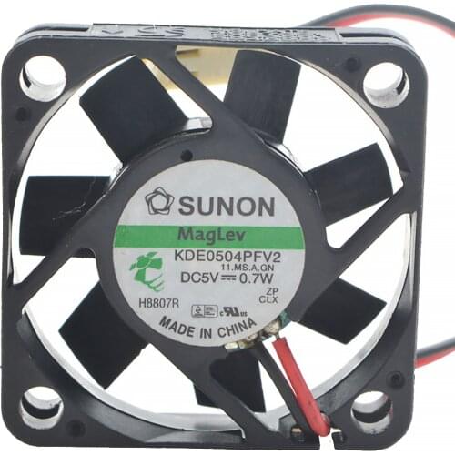 2 Pcs Original For Sunon KDE0504PFV2 Maglev Vapo DC 5V Fan 4CM 4010 40x40x10MM 0.7W Cooling Fans CPU