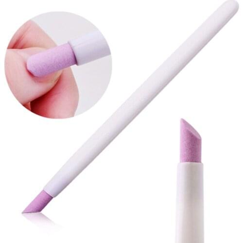 2 Pieces Per Lot Professional Quartz Scrubs Stone Cuticle Stick Pen Spoon Cut Nail Pusher Manicure Tools BYW9302