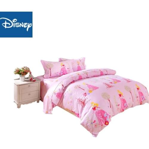 Comforter bedding sets queen size duvet covers for kids double bed spread cotton 4/5pcs princess bedroom decoration pink cartoon