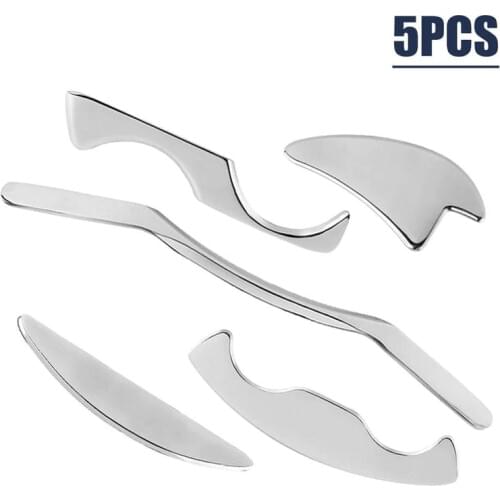 5pcs Therapy Scraping Massage Tools Deep Tissue Massage Fascia Recovery Muscle Guasha Scraping Board Scraper