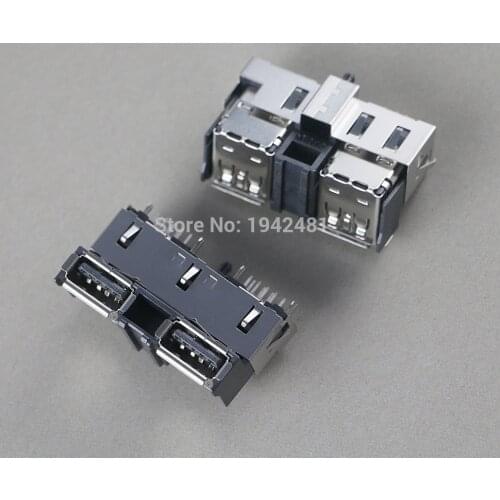 50pcs new Dual USB Socket Port Connector Repair For Sony Playstation 4 PS4 1200 console