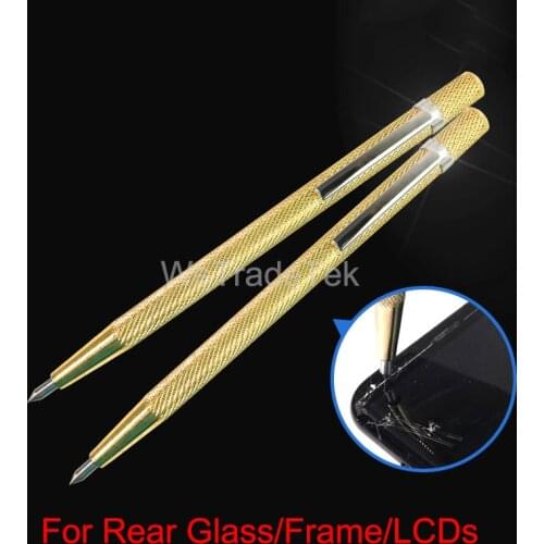 Automatic Center Punch Steel Spring Loaded Metal Diamond Pen for Phone Rear Glass LCD Screen Cracking Wood Carving Scribing