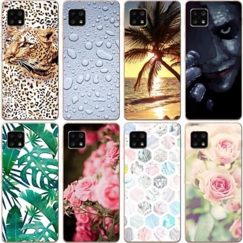 For SHARP-AQUOS-SENSE 4 Case Rose Wolf Cute Patterned Cover Soft Silicon Phone Case for Sharp Aquos Sense 4 Top Quality