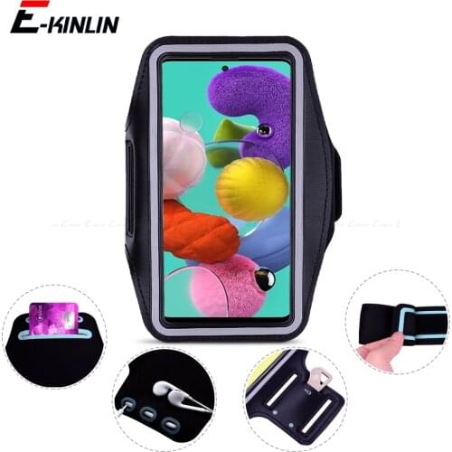 Workout Arm Band Cover Case For Samsung Galaxy A71 5G A51 A01 Core A21 A11 A31 A41 Sport Running Gym Phone holder Bag Pouch