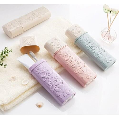 Outdoor Travel Toothbrush Holder Storage Box Case Toothpaste Cup Towel Organizer Camping Protable Bathroom Accessories