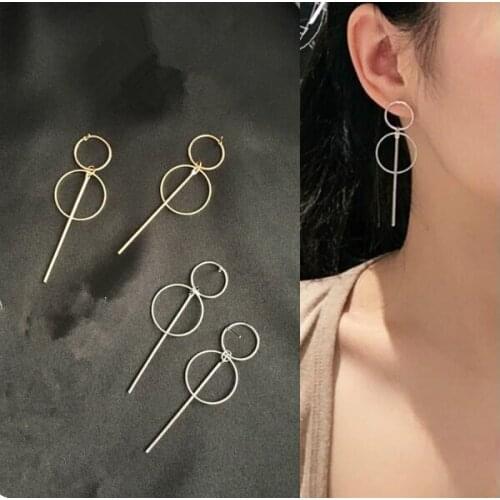 Ea426 Large Circle tassel Earrings Hanging For Women Geometric Round Long Falling Earrings Fashion Jewelry Earring 2017