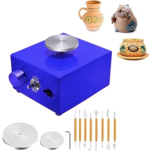 Electric Pottery Wheel DIY Clay Ceramic Tools Mini Turntables Electric Pottery Machine Used for Ceramic Works Pottery Art Work
