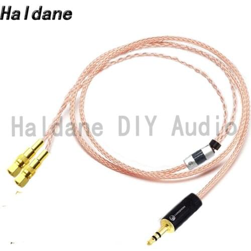 Haldane HIFI 2.5/3.5/4.4/6.35mm Single Crystal Copper Headphone Upgrade Cable for HE400 HE5 HE6 HE300 HE560 HE4 HE500 Headphones