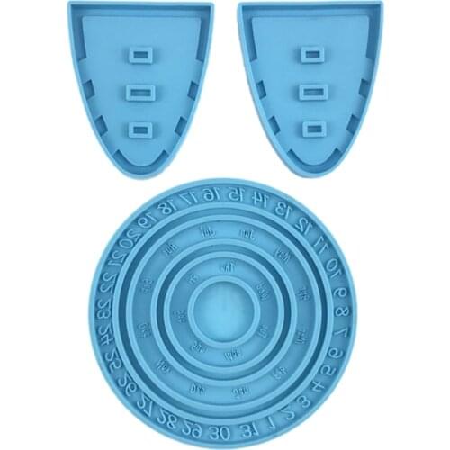 Calendar Plate Epoxy Resin Mold Wall Hanging Calendar Silicone Mould DIY Crafts Home Decorations Casting Tools