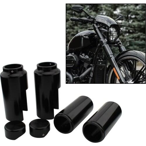 6Pcs Aluminium Fork Cover Set Kit for Harley Softail Breakout FXBR FXBRS