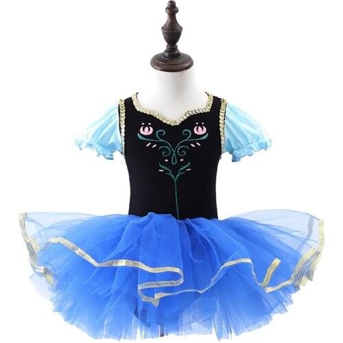 Anna Cosplay Costume Dress Suit For Little Girls Kids