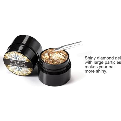 Q1FB ROSALIND Glitter Gel Nail Polish Paint Varnishes Lacquer Nail Art Design Semi Permanent Soak Off Base Top Coat Manicure