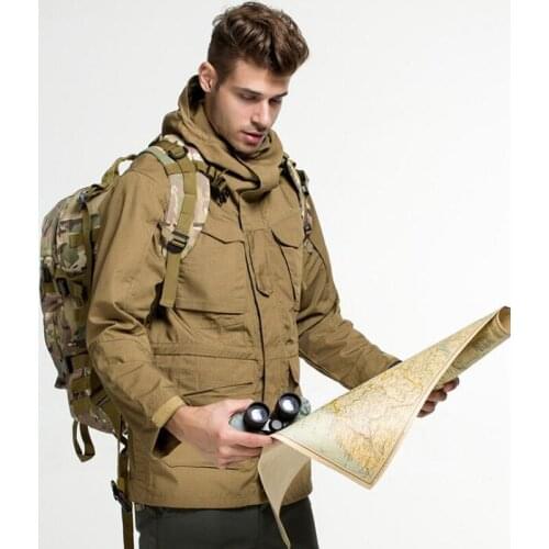 Mens Camouflage Hooded Jackets Autumn Winter Waterproof Warm Windbreaker Coat Military Bomber Jacket Outdoor Hiking Clothes