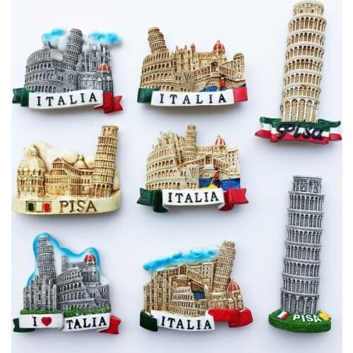 Italy Flavor 3D Refrigerator Magnets Fridge Magnetic Tourist Souvenir Decoration Articles Handicraft Gifts