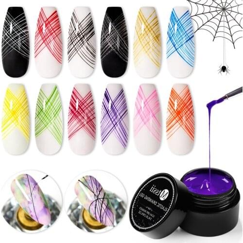 Mtssii Spider Wire Drawing Nail Gel Painting Gel Nail Polish Pulling Silk Point Line Creative Soak Off Nail Art Gel 5ml