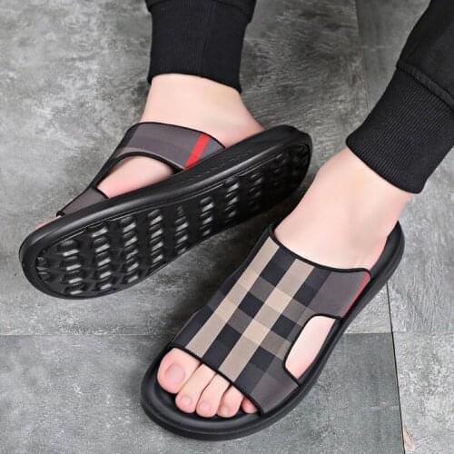 Summer Homme Non-Slip Slippers Bath Beach Shoes Brand Flip Flops Soft Men Outdoor Flat Sandals Man Home Indoor Slides Breathable