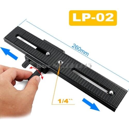 New DSLR Camera Fotomate LP-02 Micro Focusing Rail Slider Plate