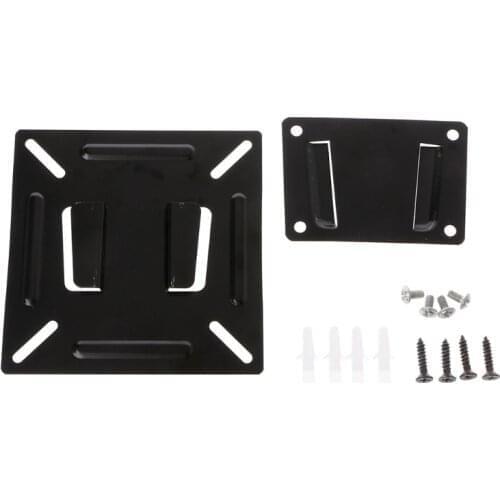 2019 New 12-24 Inch TV Monitor Flat Screen VESA 75/100 LCD LED TV Wall Mount Bracket Flat Panel TV Holder Stand Bracket