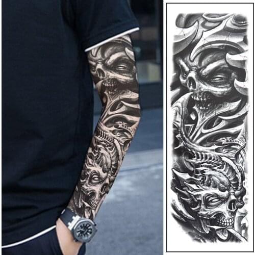 Factory Wholesale Full Arm Body Tattoo Large Size Arm Waterproof Temporary Tattoo Sticker Fish Animal Fake Tattoo Tatuajes 200pc