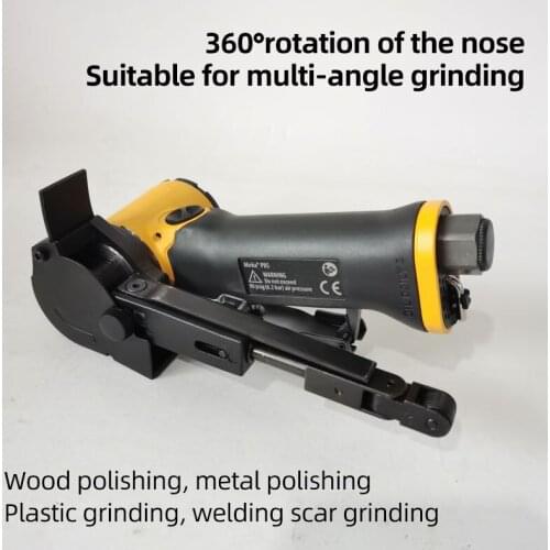 MRIKA 10*330mm Air Belt Sander Sanding Belt Adapter Pneumatic DIY Sanding Belt Angle Grinder Grinding Machine Welding Parts