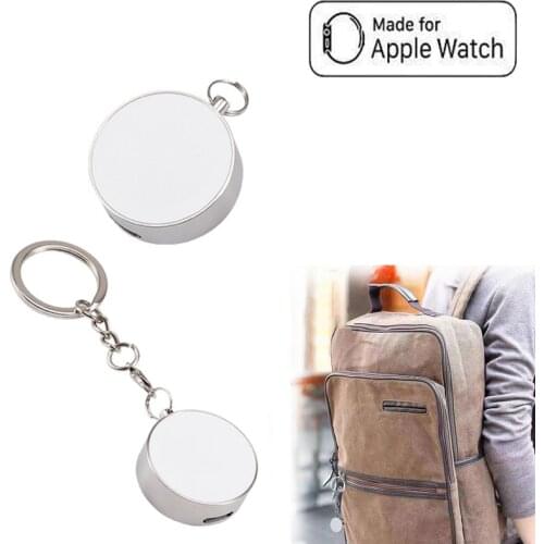 Portable Watch Charger for Apple iwatch, Magnetic Charger Compatible with Apple Watch Se 6 5 4 3 2 1, with Metal Keychain