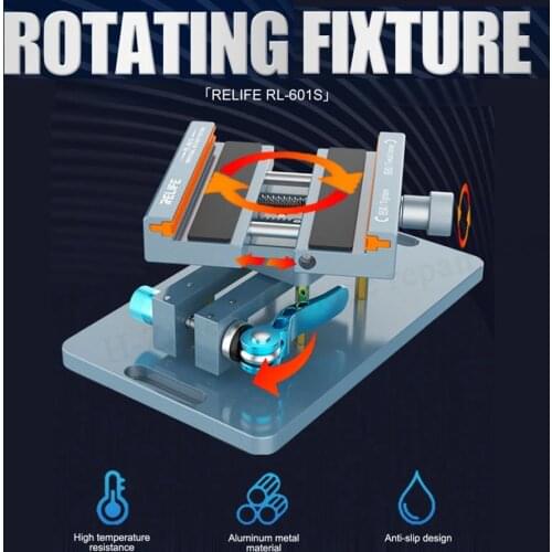 RL-601S Anti-slip Rotating universal fixture Clamp Holder easy quick remove the back cover glass for Iphone SAMSUNG HUAWEI