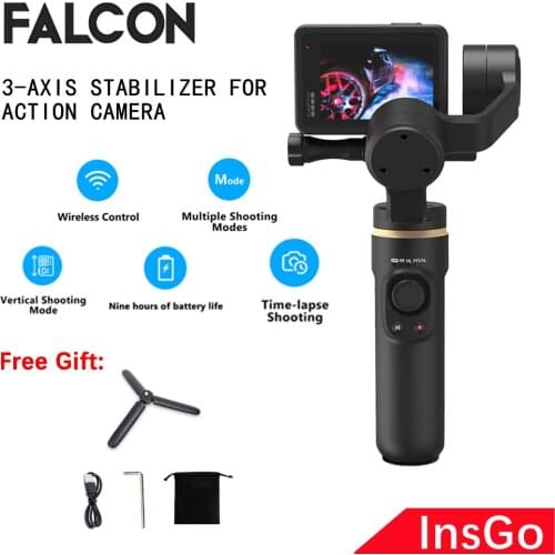 INKEE FALCON Handheld 3-Axis Action Camera Gimbal Stabilizer Anti-Shake for GoPro Hero 9/8/7/6/5 OSMO Insta360