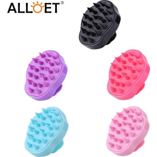 Silicone Comb Brush Soft Hair Washing Shampoo Brush Shower Non-Slip Head Body Massage Brush Home Bathroom Accessories