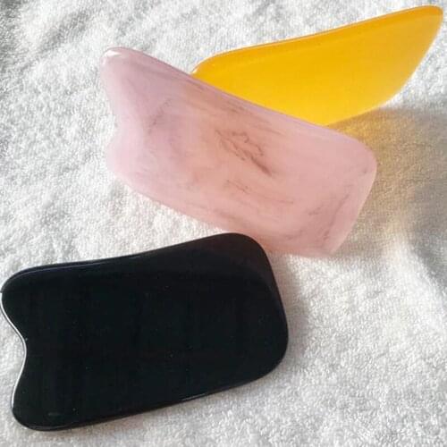 Beeswax Guasha Scraping Massage Scraper Face Massager Acupuncture Gua Sha Board Acupoint Face Eye Care SPA Massage Tool