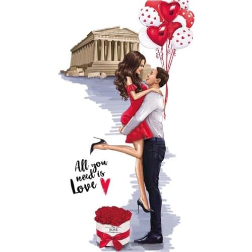 Lovers Patches For Backpack Garment Thermal Transfer Diy Stripe A-Level Washable Ironing Stickers Easy Print By Household Irons