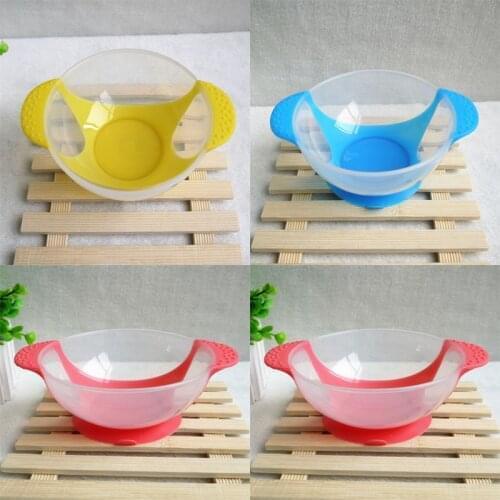 TPE bottom super suction convient chlidren anti-drop anti-drop tableware non-slip Training Sucker Bowl non-slip Baby Care