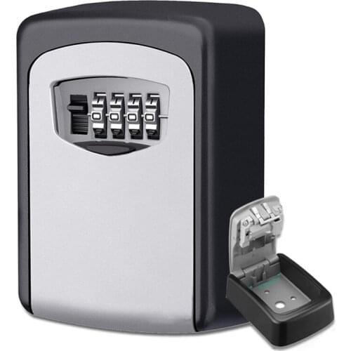 Keys Storage Box Security Safes For Home OfficeKey box Lock Key Safe Box Outdoor Wall Mount Combination Password Lock Hidden
