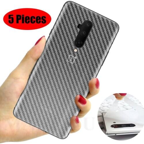 5Pcs/lot 3D Carbon Fiber Screen Protector For OnePlus Nord 8T 7T 7T Pro Back Cover Protective Guard Film OnePlus 7T 6T 5T 7 6 5