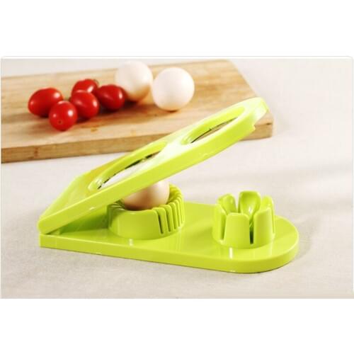 Zeegle Creative Plastic and Stainless Steel Boiled Egg Slicer Sectioner Cutter Noverty Mushroom Tomato Cutter 1 pcs