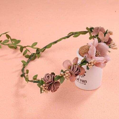 Fashion Flower Headband Women For Wedding Head Band Hairband Wedding Party Festival Decor Princess Floral Wreath