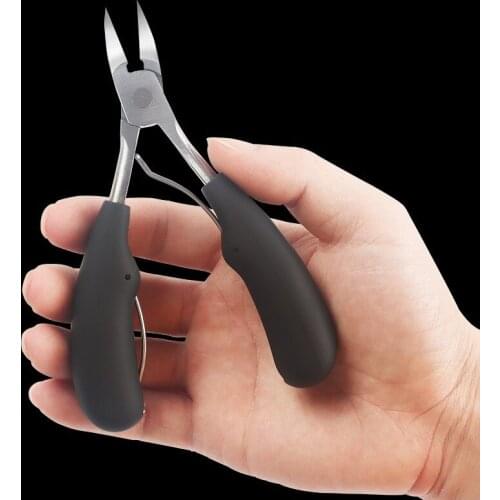 1 pcs Double Spring Plastic Handle Fingernail &Toenail Cuticle Nipper Trimming Cutter Scissor Plier Nail Clipper Cutter Tool