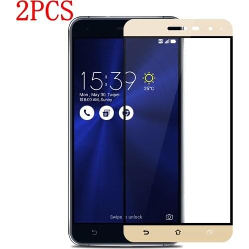 2PCS Full Cover Tempered Glass For ASUS ZenFone 3 5.2 ZE520KL Screen Protector protective film For ASUS Z017D glass