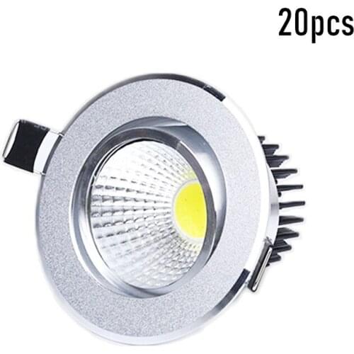 20X LED downlight Recessed SOPT Hot Sale 5W 7W 9W 12W AC85-265V LED Ceiling Downlights Dimmable led Downlight LED Spot Light