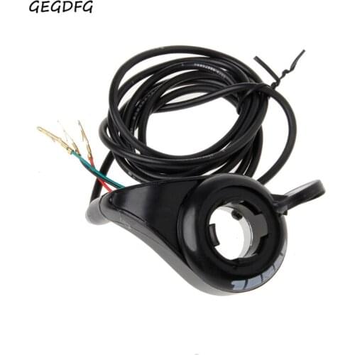 24v 36v 48v Motorcycle 7/8 Handlebar Black Thumb Throttle Electric Bike Scooter