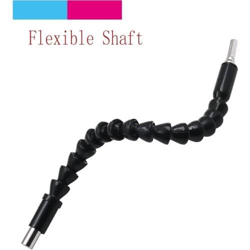 250/295mm Electronics Drill Black Flexible Shaft Bits Extention Screwdriver Bit Holder Connect Link