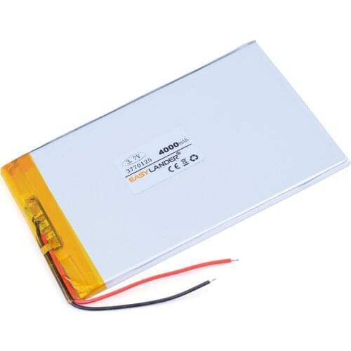3770125 3.7V 4000mAh Rechargeable li Polymer Li-ion Battery For tablet PC slate 7 power bank DVD PDA 3570125