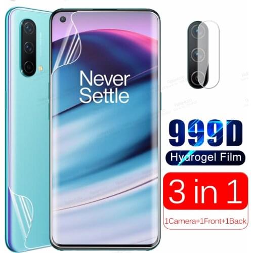3in1 Camera Back Front Hydrogel Soft Film For OnePlus Nord CE 5G One Plus NordCE HD Curved Protective Screen Protector Not Glass
