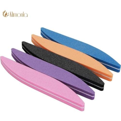 5Pcs/Lot Professional Nail File Block Buffer Willow Leaves 100/180 Grit Washable Polishing Sanding Buffing Manicure Files Tools