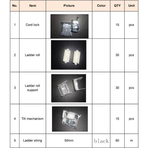 50mm Wooden Blinds Accesssories