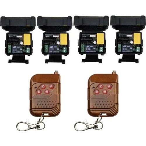 More cost-effective household AC 220 v 1 ch wireless remote control switch 4 receiver +2 transmitter new