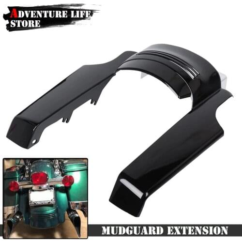 For Touring Electra Street Glide Road King 2014 2015 16-2018 ABS Plastic 5" Rear Fender Stretched Rear Fender Extension fit